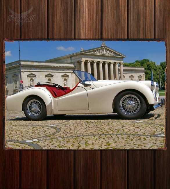 Металлическая табличка Triumph TR3 Металлическая табличка Triumph TR3